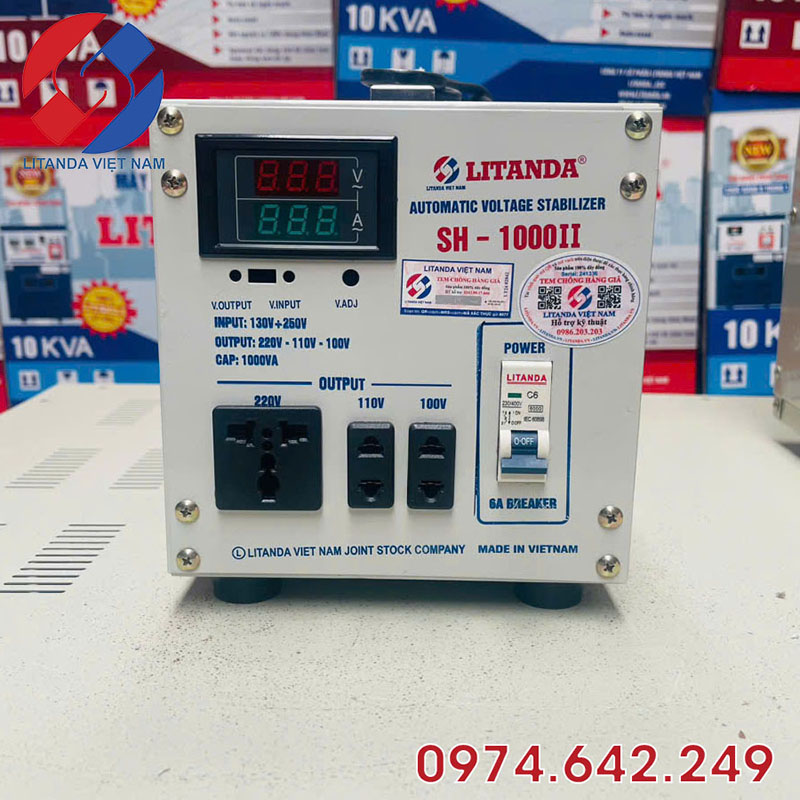 Ổn áp Litanda 1 pha 1kVA Sh - 1000II