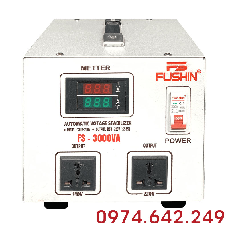 Ổn áp Fushin 1 pha FS - 3000VA